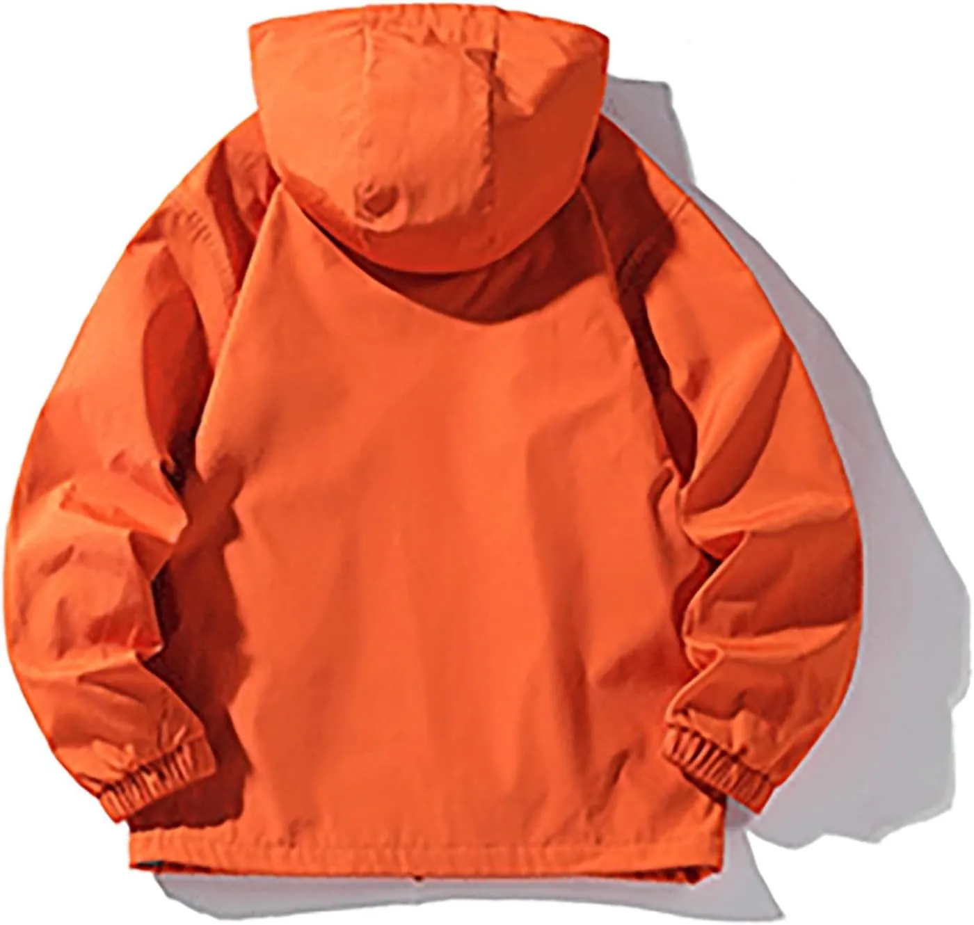 2024 Casual Drawstring Windproof Fashion Winter Outdoor Waterproof Long Sleeve Zipper Classic Solid Hooded Jacket