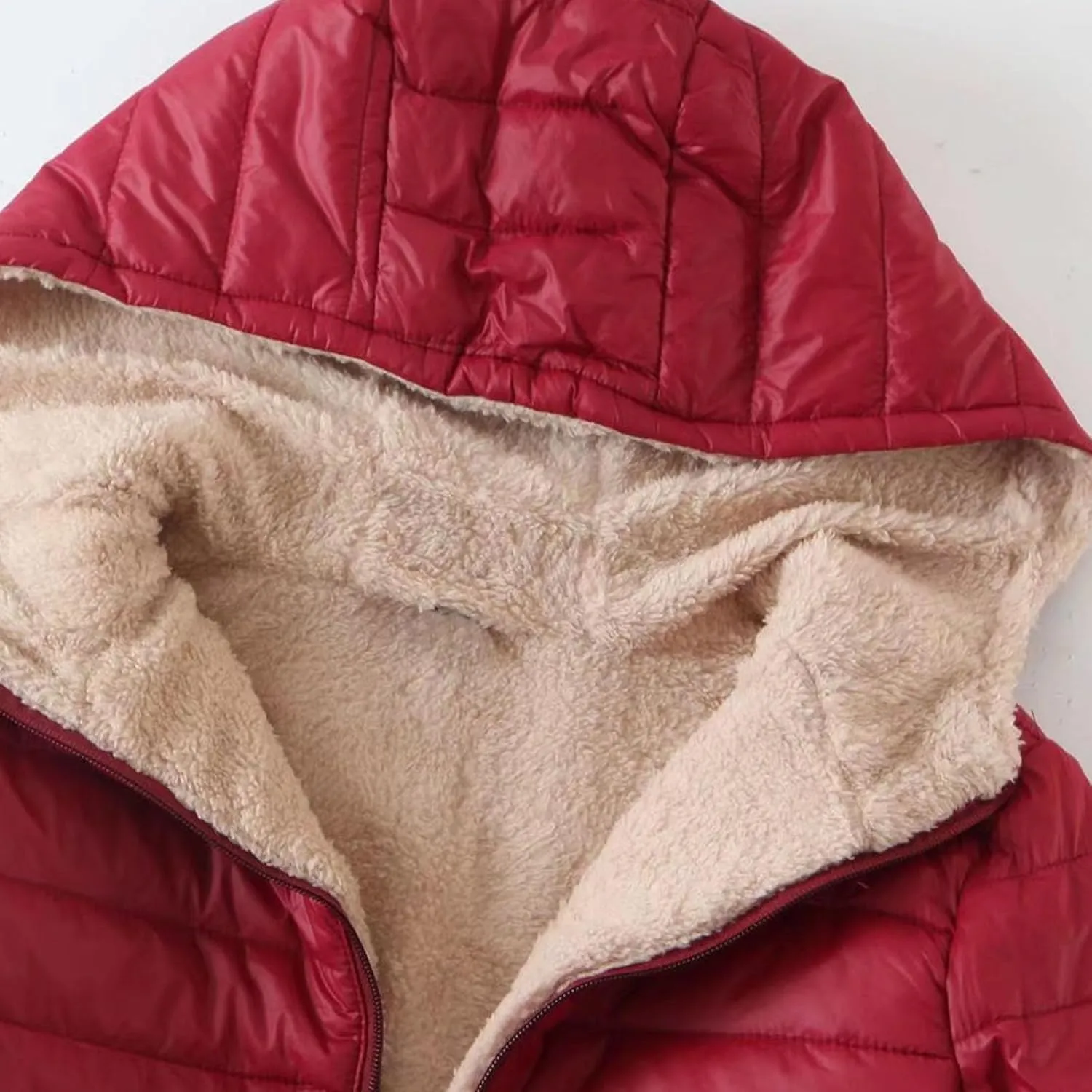AMDBEL Long Puffer Jacket Women With Hood Plus Size Down Coat Cotton Cover Coat Lightweight Down Coat With Hood Winter Jacket