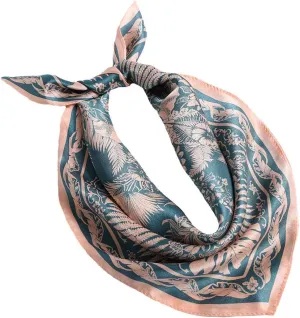 ANDANTINO 100% Pure Mulberry Silk Scarf 35" Large Square Lightweight Headscarf –Women’s Hair Wraps-With Gift Packed