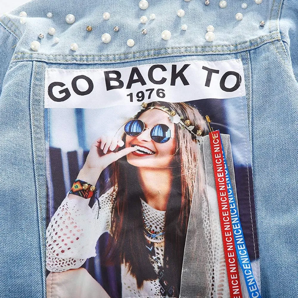 ASHER FASHION Denim Jackets Girl Denim Jackets Classic Basic Button Down Coat Girls' Outwear
