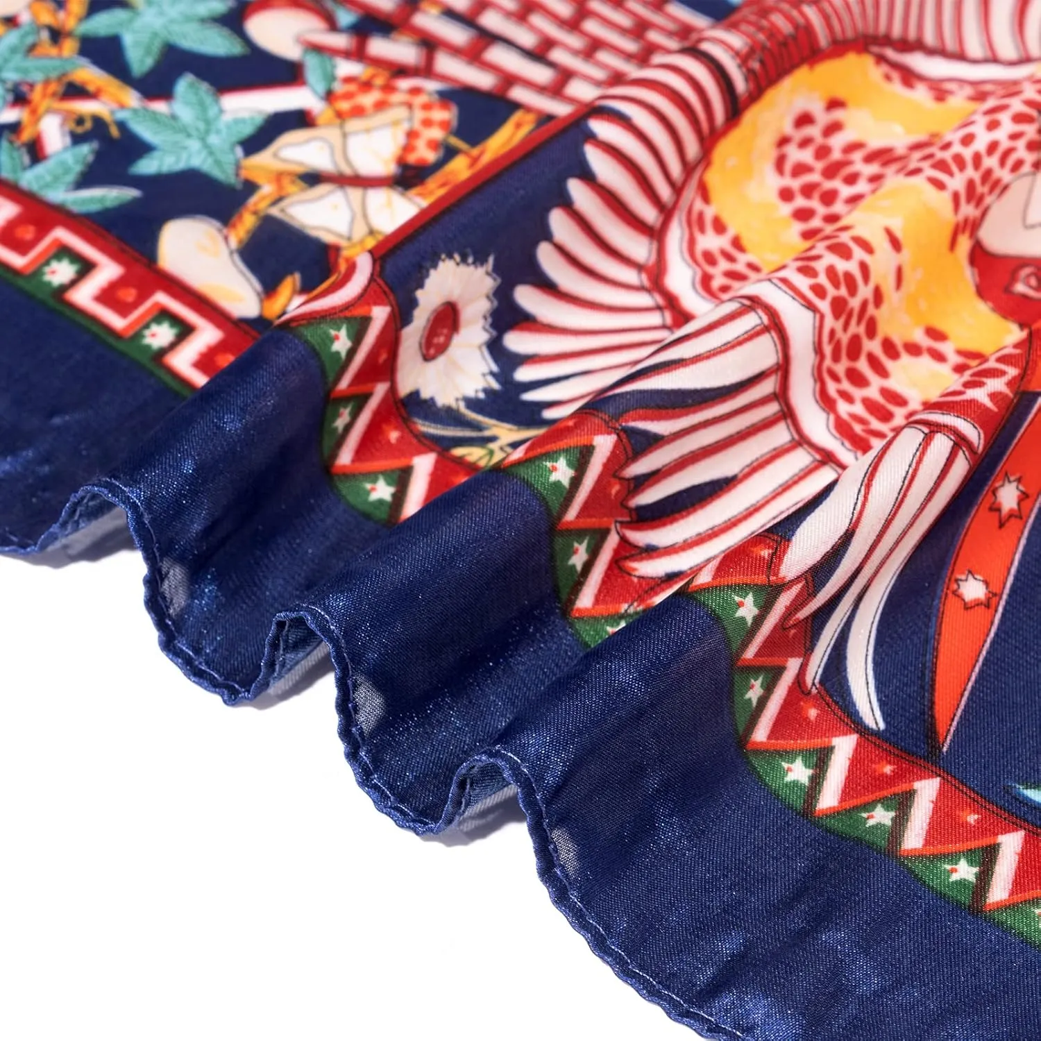 Bestshe Scarves for Women Lightweight Fashion Floral Large Silk Scarf Long Shawl Wraps with Gift Packed