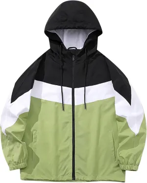 Binmer Mens Womens Rain Jackets Waterproof Windproof Warm Windbreaker Lightweight Rain Coat Outdoor Mountaineering Jackets