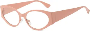 Cat Eye Alloy Sunglasses Woman Vintage Oval Gradient Sun Glasses Female Fashion
