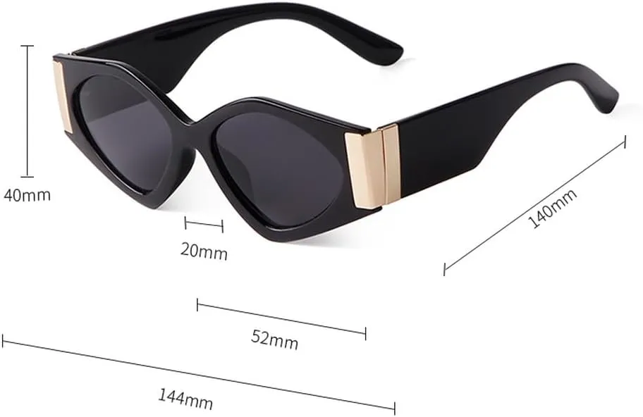 Cat Eye Sunglasses Women Shades Eyewear Vintage Punk Men Sun Glasses Female UV400