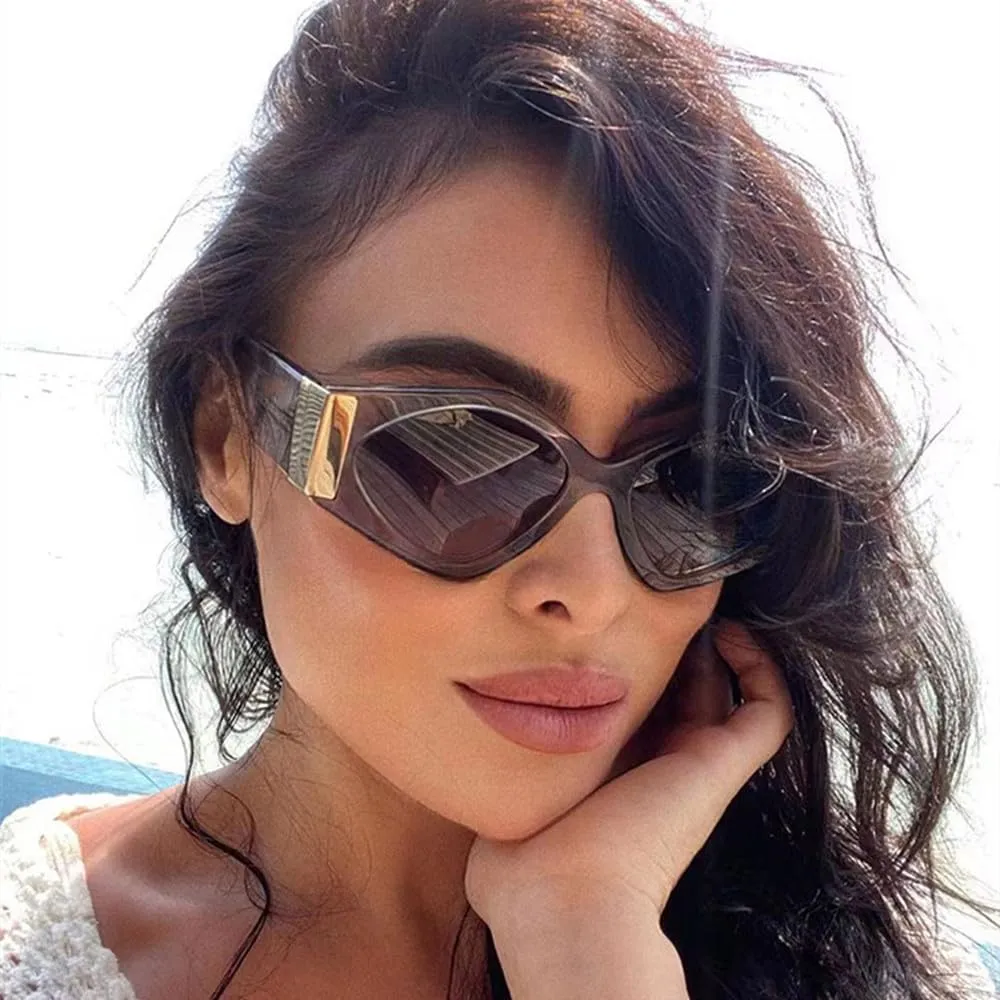 Cat Eye Sunglasses Women Shades Eyewear Vintage Punk Men Sun Glasses Female UV400