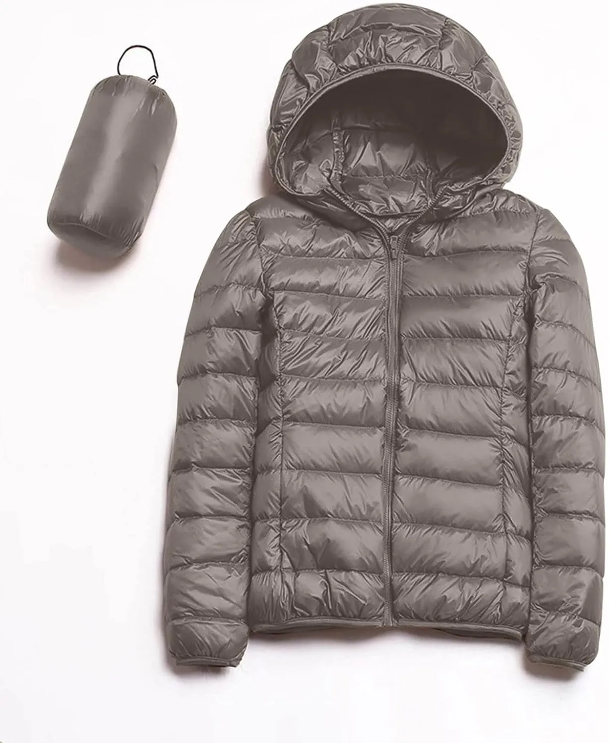 cooki Puffer Coat Women with Hood Quilted Jackets for Women Winter Packable Puffer Jacket Lightweight Down Coat Plus Size