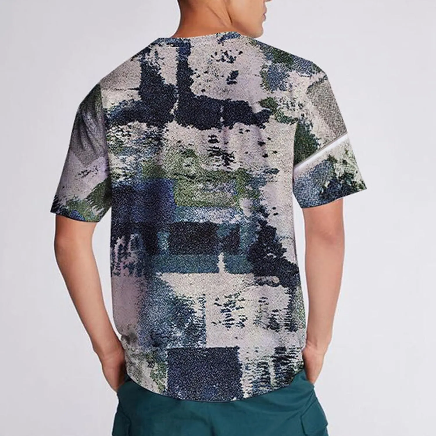 Designer Graphic Tees Men 2024 Vintage Africa Style Print Pullover Tops Summer Sport Fitness Short Sleeve Tee Shirt