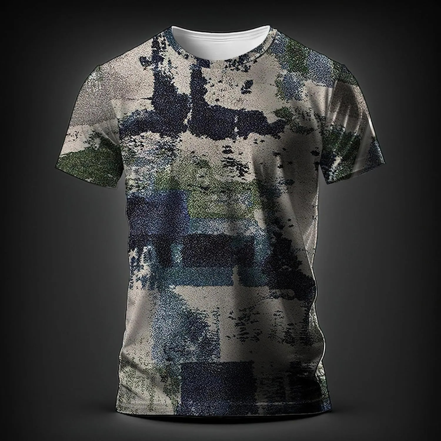 Designer Graphic Tees Men 2024 Vintage Africa Style Print Pullover Tops Summer Sport Fitness Short Sleeve Tee Shirt