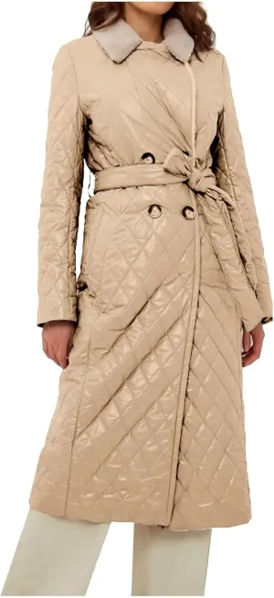 Double Breasted Long Belted Coats Women Long Sleeve Argyle Hoodies Quilted Jacket Maxi Winter Warm Down Coat Outerwear