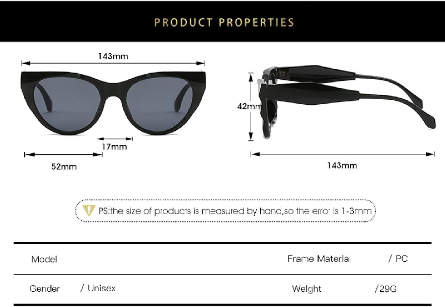 Fashion Cat Eye Women Men Vintage Sun Glasses Female Travel Driving Shades Uv400