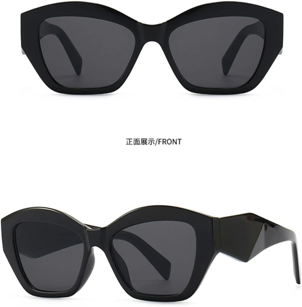 Fashion Irregular Cat Eye Sunglasses Women Vintage Luxury Sun Glasses Oversized Eyewear Summer