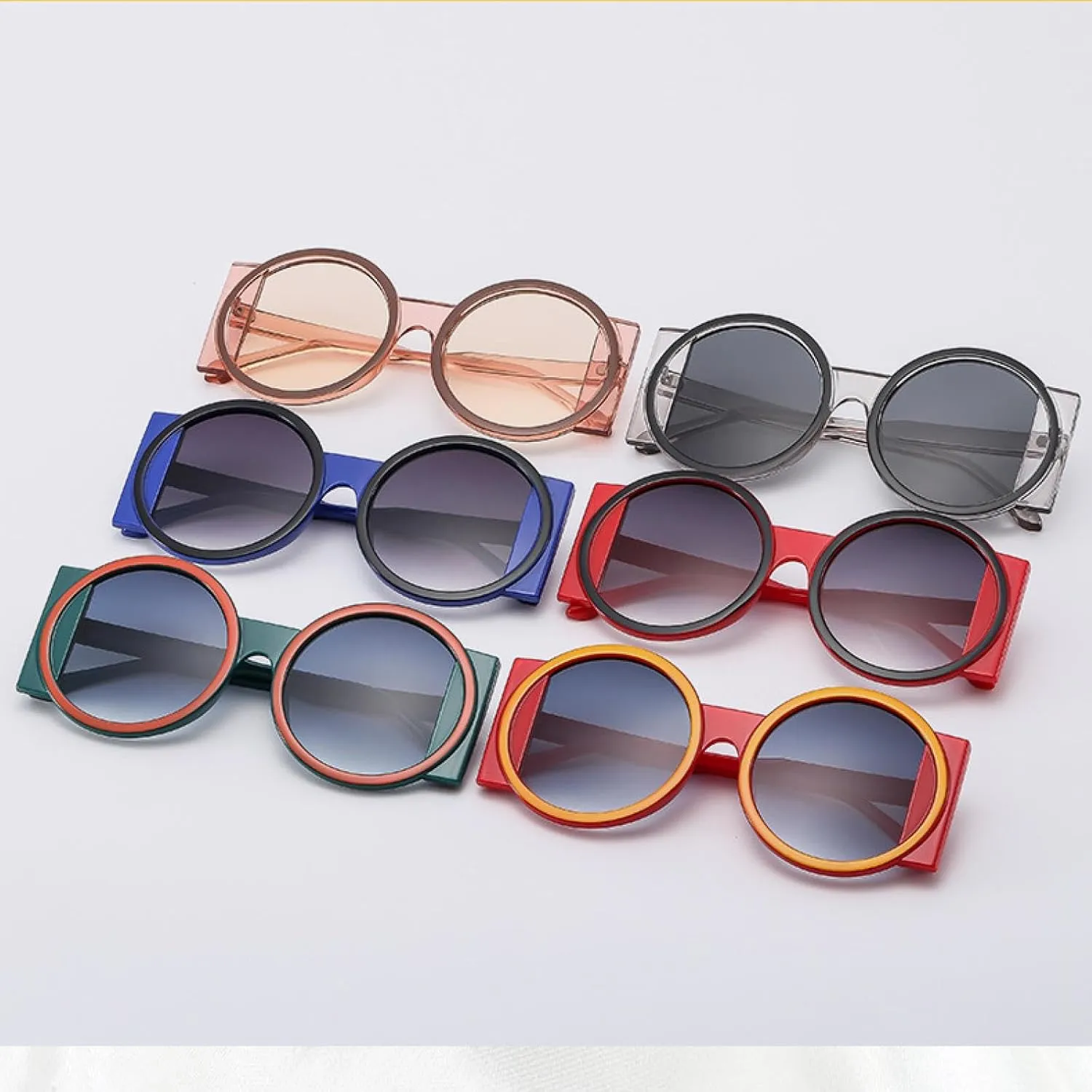 Fashion Oversized Circle Shape Sunglasses Women Retro Luxury Trendy Outdoors Street Photography Sun Glasses Uv400