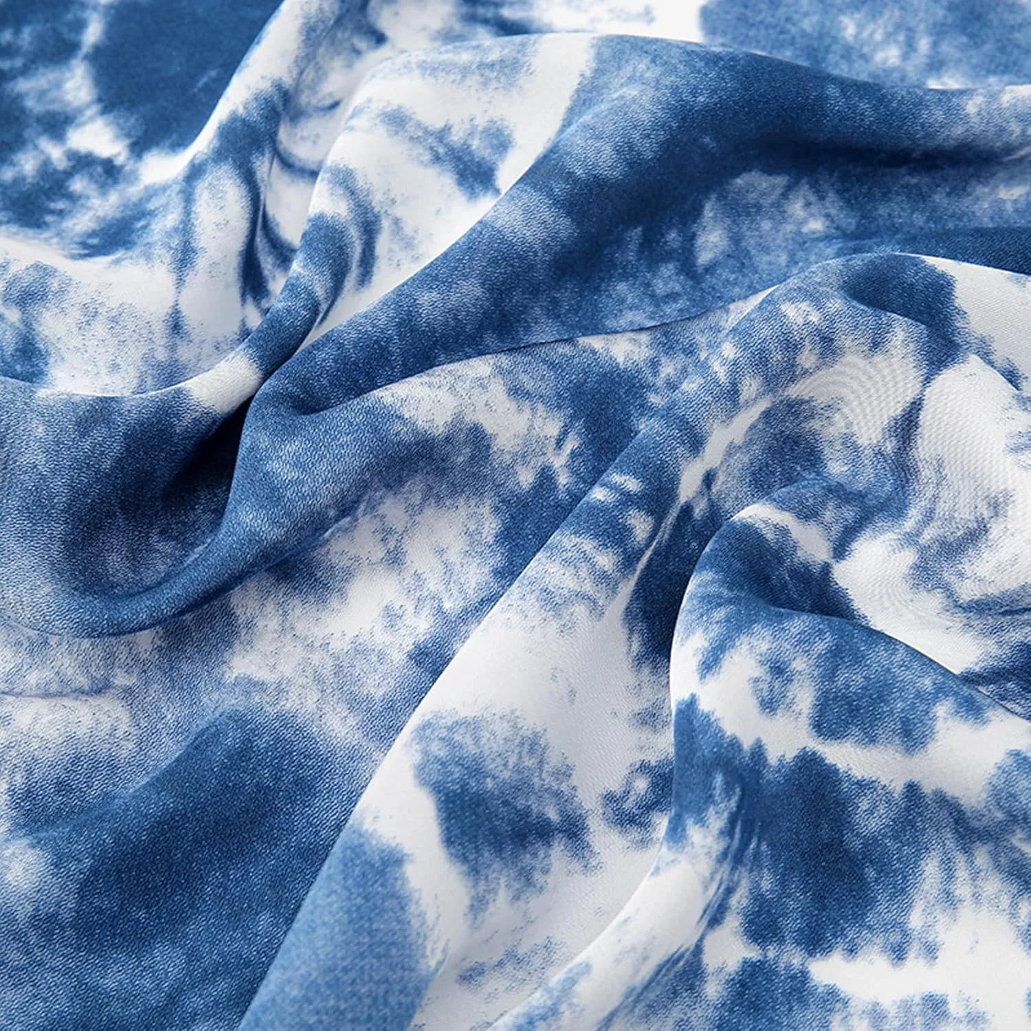 Fashion Scarves 100% Satin Silk Scarf Long Lightweight Sunscreen Shawls Wraps for Women Hair Scarves