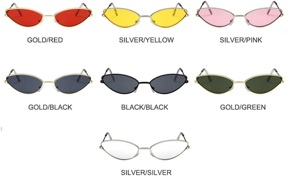Fashion Small Cat Eye Sunglasses Women Vintage Eyeglasses Female Personality Glasses UV400