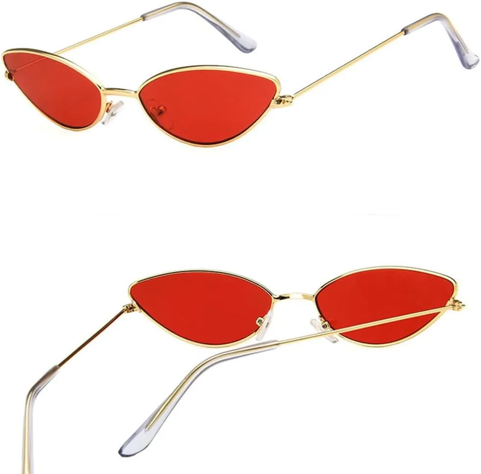 Fashion Small Cat Eye Sunglasses Women Vintage Eyeglasses Female Personality Glasses UV400