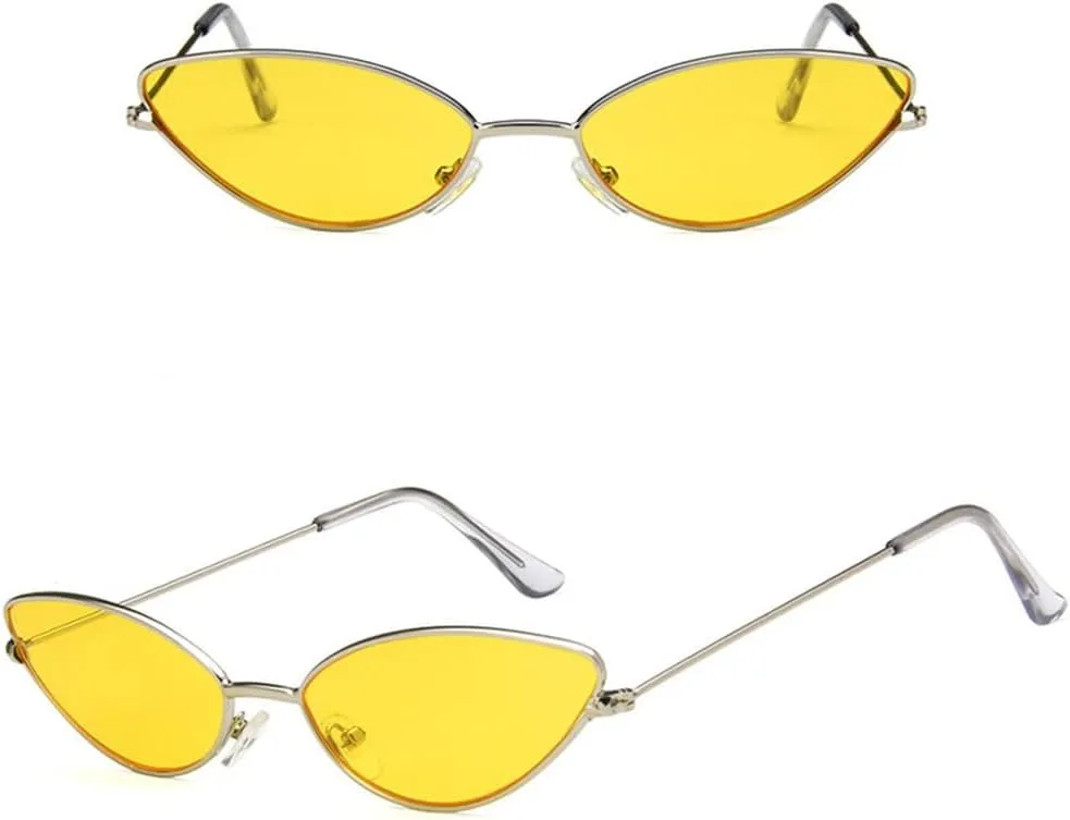 Fashion Small Cat Eye Sunglasses Women Vintage Eyeglasses Female Personality Glasses UV400