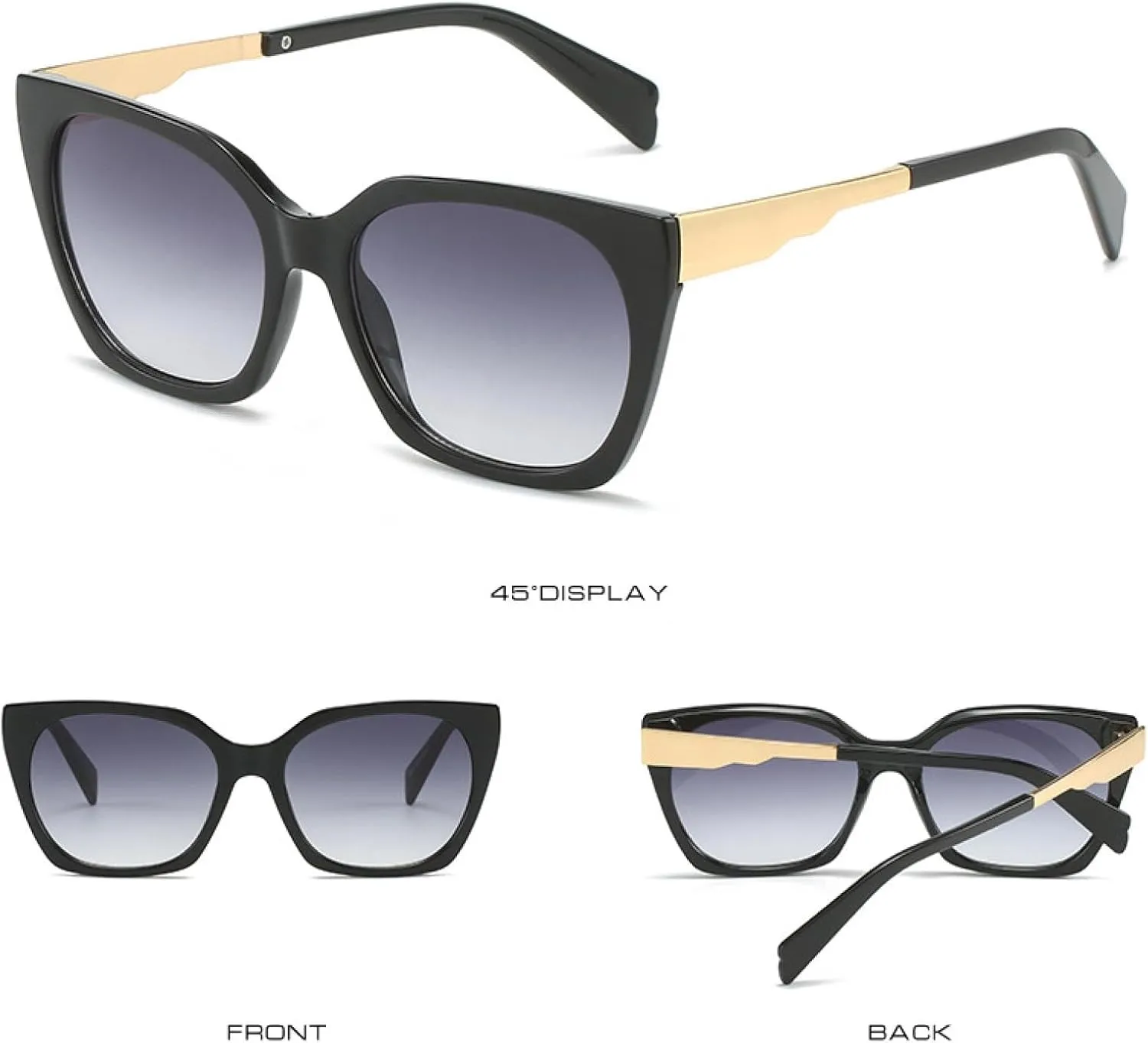 Fashion Trendy Cat Eye Sunglasses for Women Men Vintage Luxury Travel Driving Eyeglasses Uv400