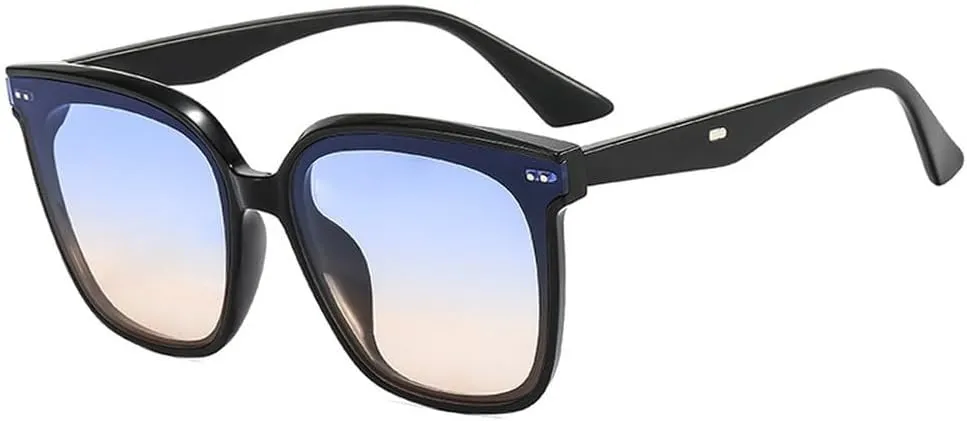 Fashion Vintage Rivets Big Sunglasses Women Sun Glasses For Men Driving Travel Female Shades Eyewear UV400