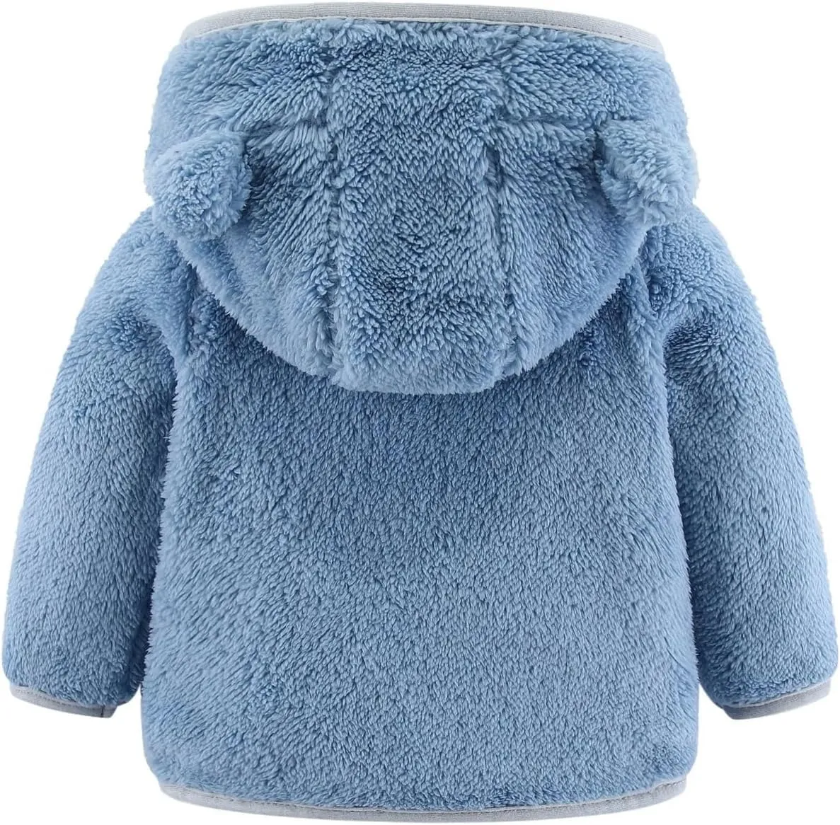 Fleece Hooded Jacket for Baby Girls Boys Zip Up Teddy Coat Winter Warm Bear Ear Cute Jackets Thick Outwear Cardigan