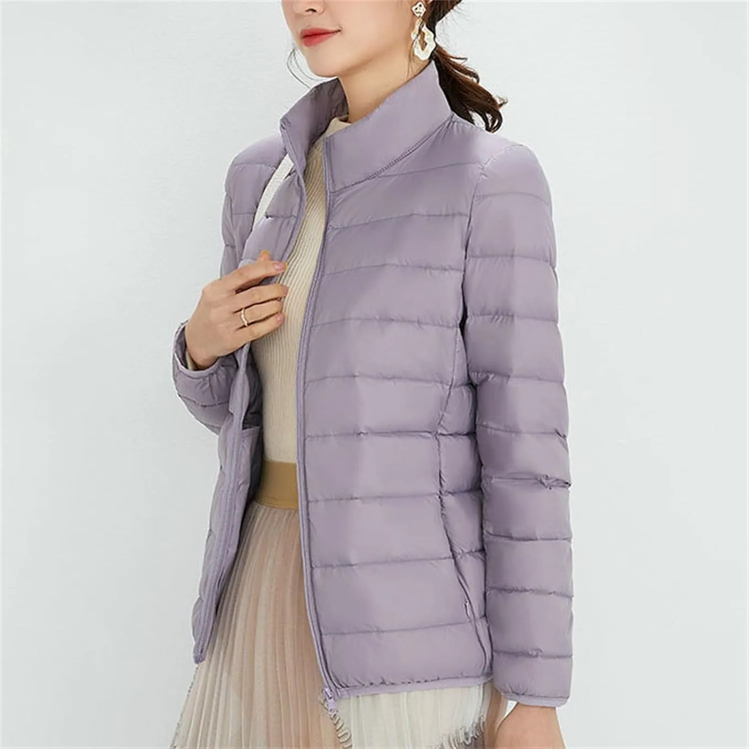 Fleece Long Coats Jackets Hooded Windproof Winter Coat with Recycled Insulation Winter sherpa Lined Ski Jacket for