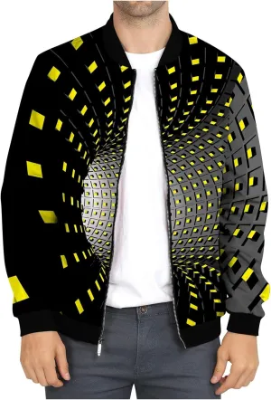 Flight Jackets For Men Zip Up Windbreaker Jacket Lightweight Casual Cold Weather Coat Oversized Motorcycle Jackets