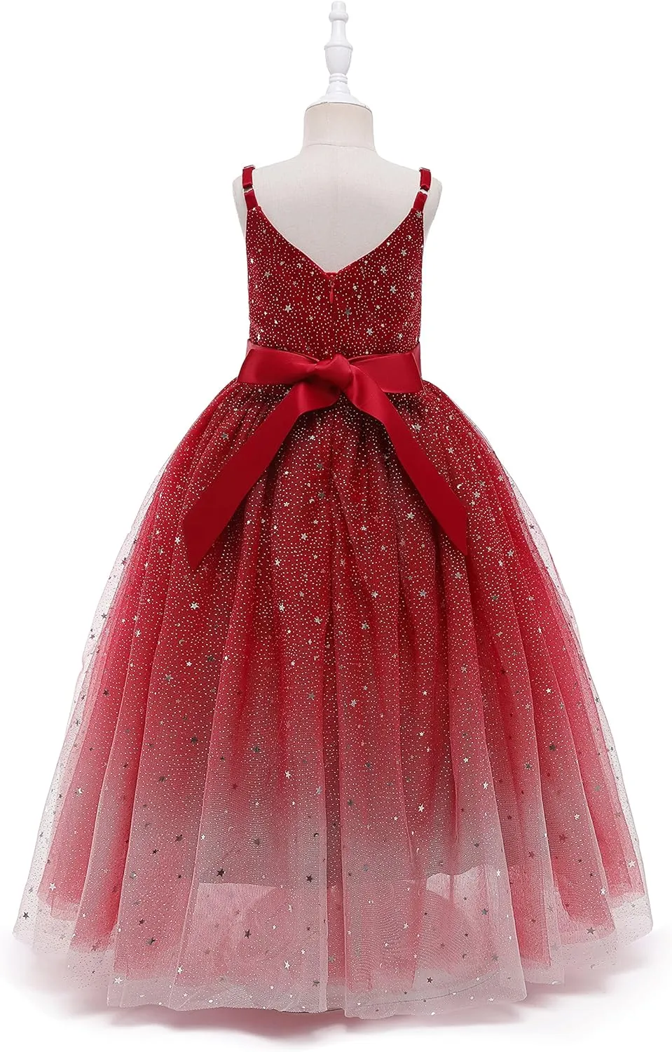 Glamulice Princess Sparkle Tulle Dress Flower Girl Little/Big Girls Wedding Bridesmaid Dresses Pageant Party Ball Gown