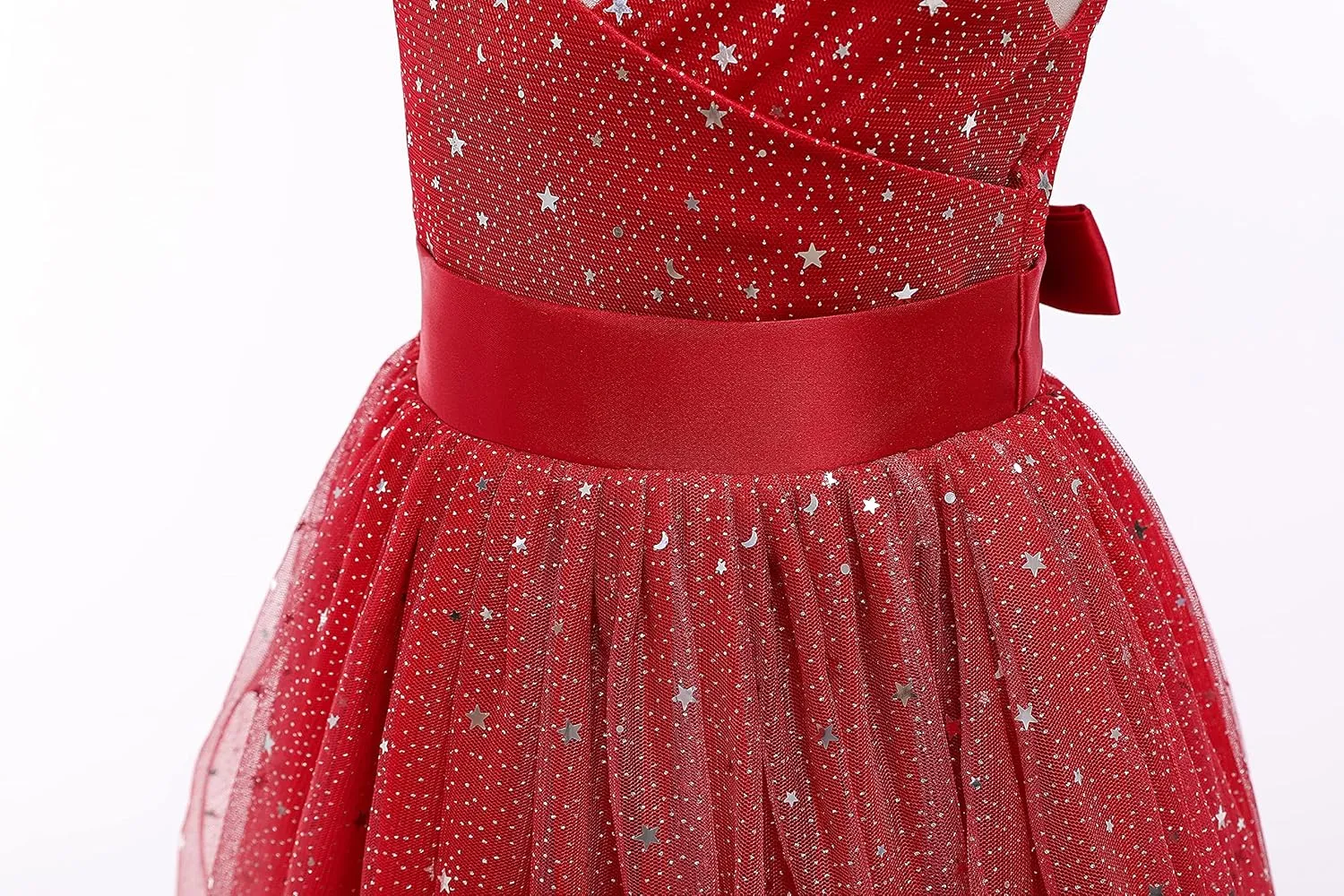 Glamulice Princess Sparkle Tulle Dress Flower Girl Little/Big Girls Wedding Bridesmaid Dresses Pageant Party Ball Gown