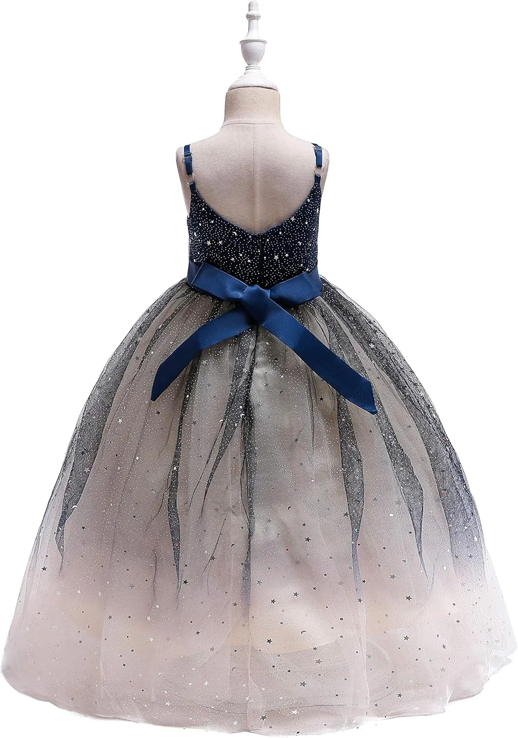 Glamulice Princess Sparkle Tulle Dress Flower Girl Little/Big Girls Wedding Bridesmaid Dresses Pageant Party Ball Gown