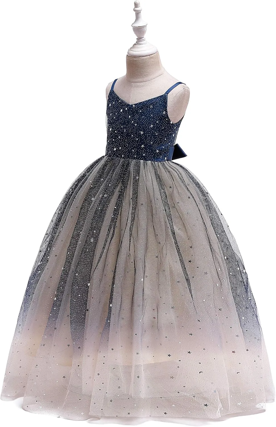Glamulice Princess Sparkle Tulle Dress Flower Girl Little/Big Girls Wedding Bridesmaid Dresses Pageant Party Ball Gown