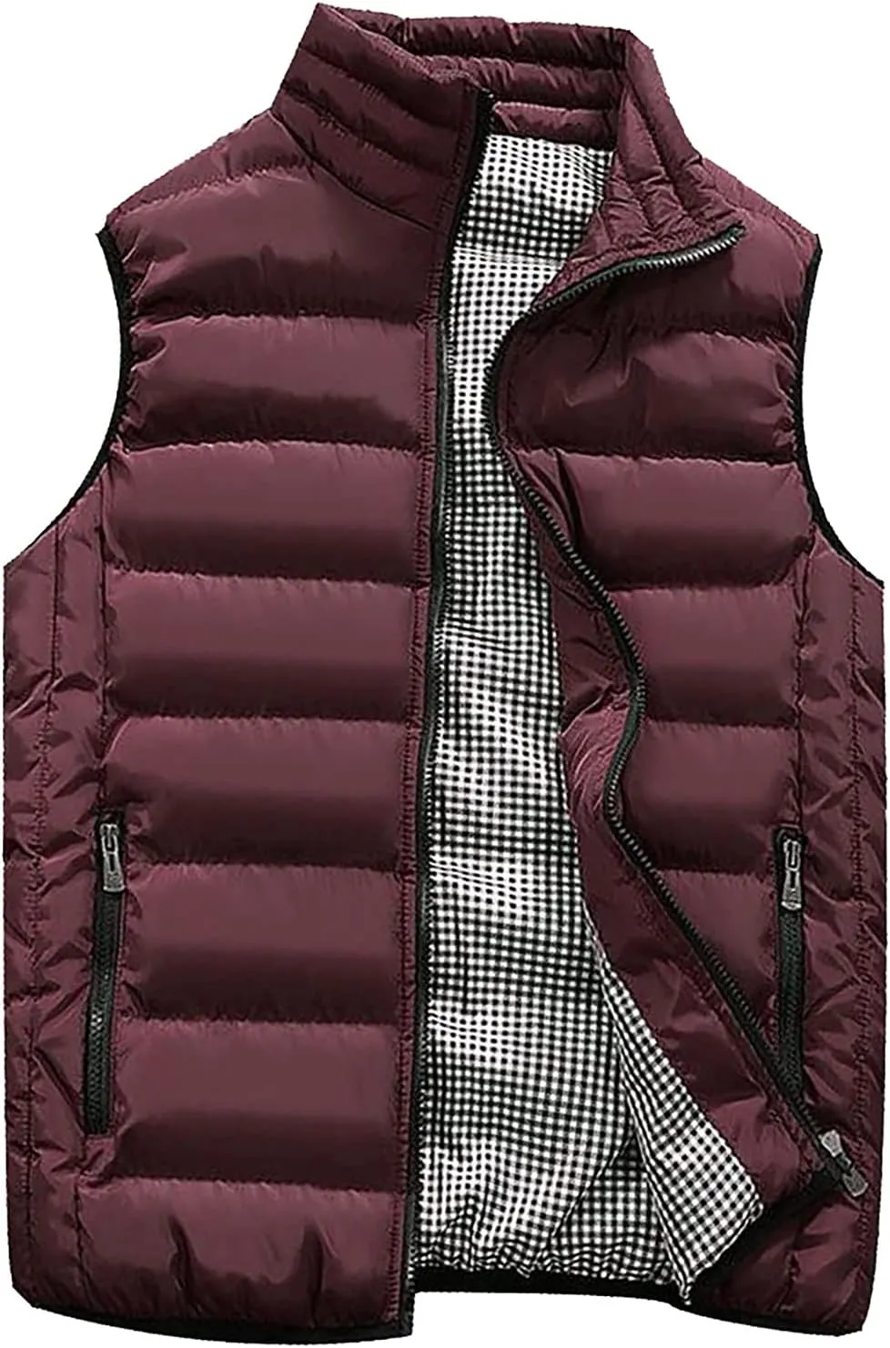 Jackets for Men Fall Winter Coats Padded Cotton Vest Warm Hooded Thick Tops Jacket Jackets