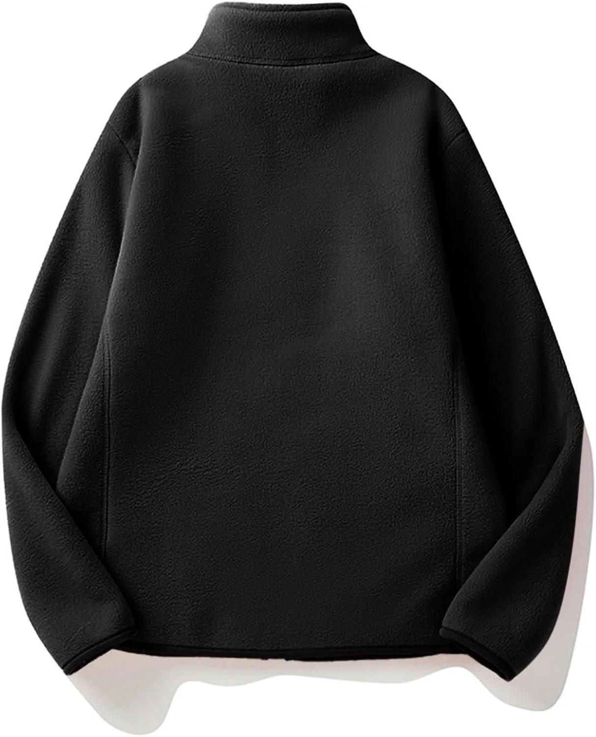 Jackets for Women Oversize Fuzzy Sherpa Jacket Zip Up Fleece Coat with Pocket Long Sleeve Coat Outwear Fall Loose Top