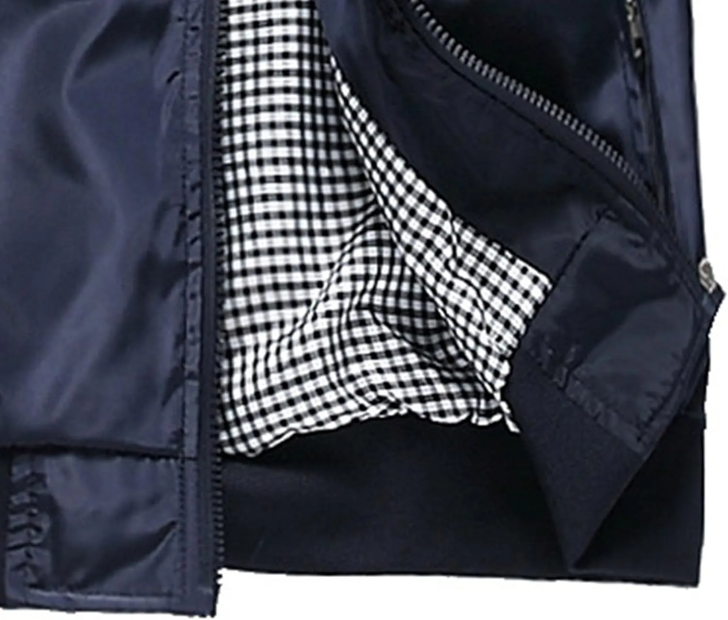 JEsilunmaMY Men's Casual Business Jackets Full Zip Stand Collar Lightweight Jackets Windproof Windbreaker Bomber Coat