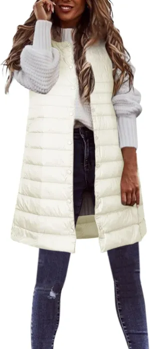 LCMTWX Black Vest Women Puffer Vest With Hood Sleeveless Warm Down Coat With Pockets Quilted Vest Down Plus Size Winter