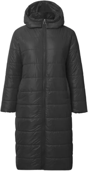Long Puffer Coat Women Plus Size Loose Lightweight Warm Down Jacket Casual Solid Full Zip Winter Quilted Jacket for Women