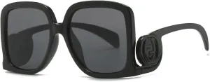 Luxury Big Frame Sunglasses Women for Men Trendy Punk Sun Glasses Vintage Oversized Pink Shades