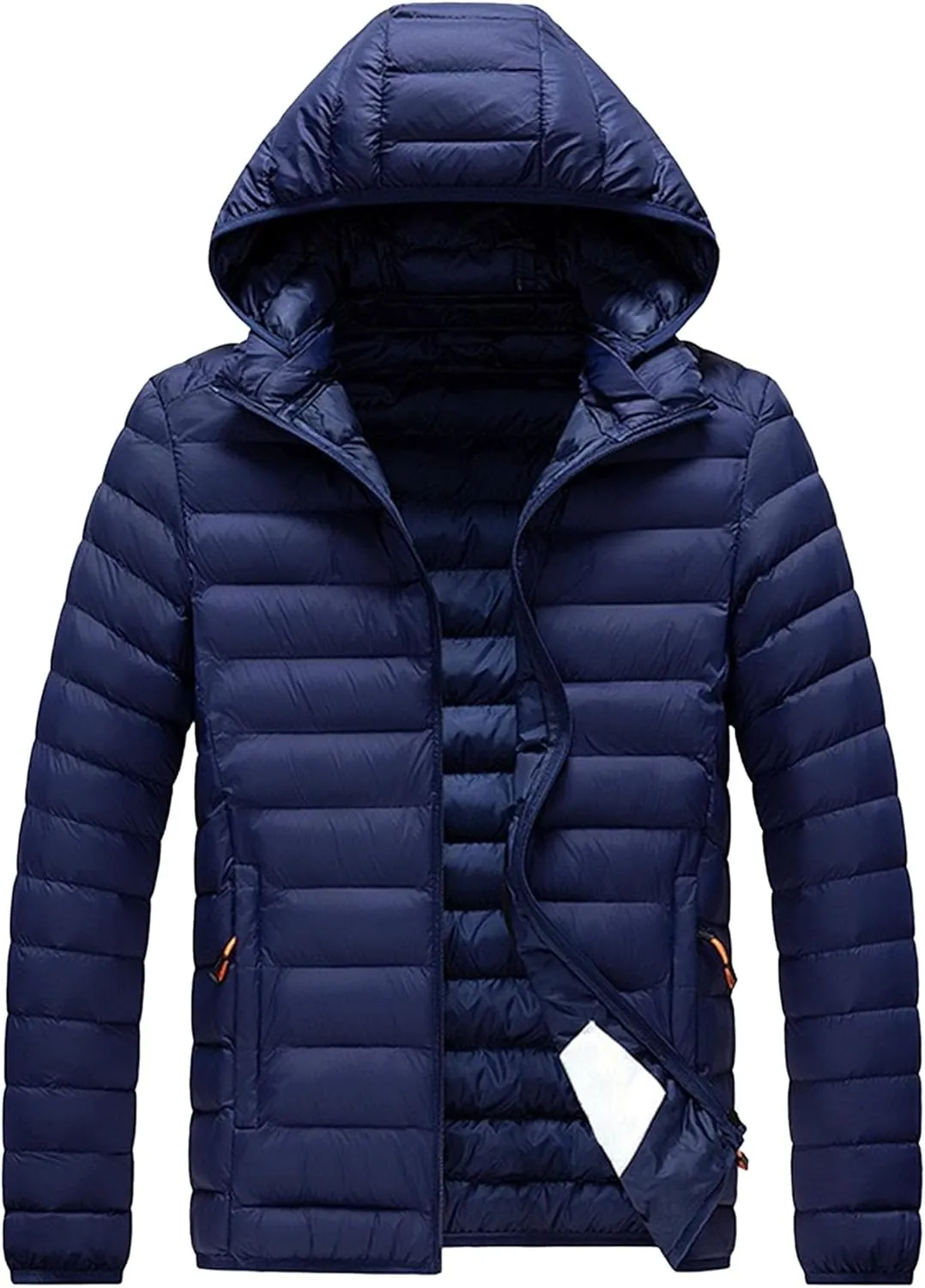 Maiyifu-GJ Men's Winter Puffer Jacket Thicken Quilted Padded Coat Windbreaker Lightweight Warm Windproof Down Jackets