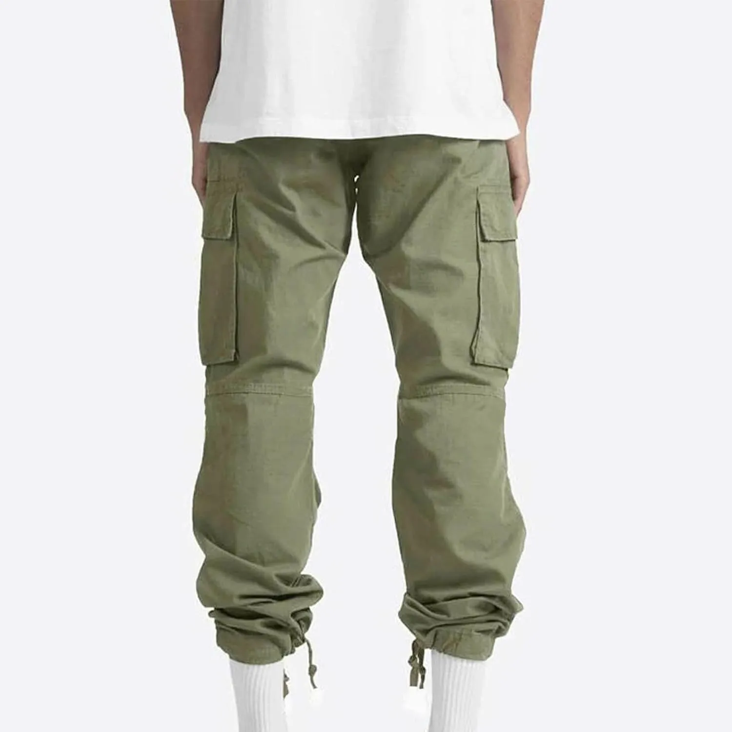 Men Outdoor Cargo Pant Lightweight Tactical Pant Hiking Jogger Multi Pockets Athletic Pants Running Workout Pants