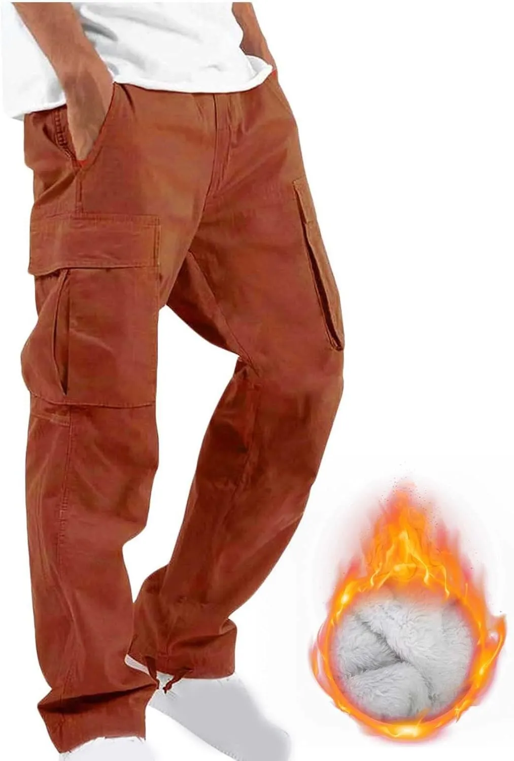 Men Outdoor Cargo Pant Lightweight Tactical Pant Hiking Jogger Multi Pockets Athletic Pants Running Workout Pants