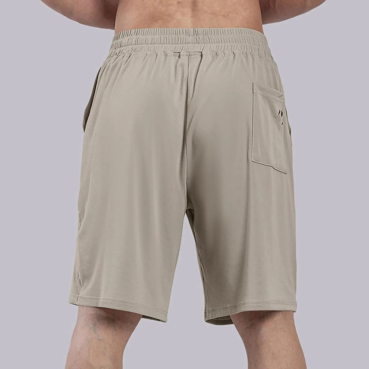 Mens Athletic Shorts Quick Dry Casual Plain Short Pant Polyester Drawstring Elastic Waist Mens Gym Gifts Fitness