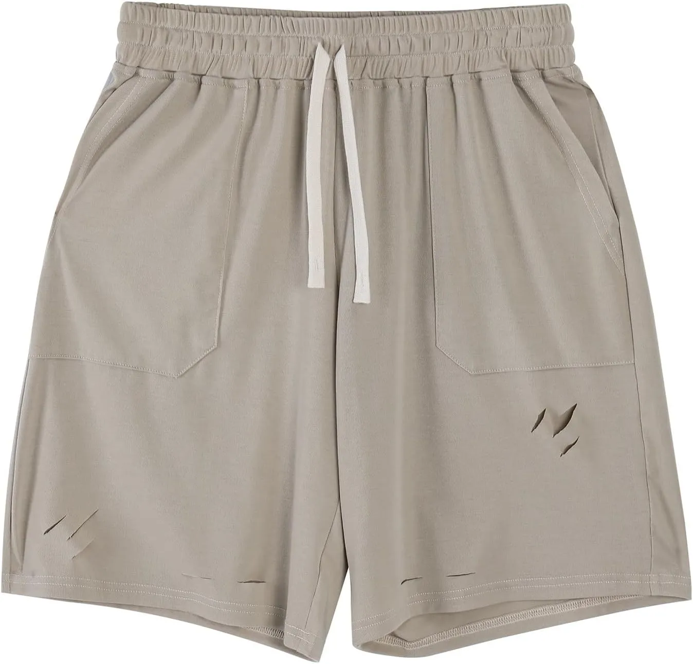 Mens Athletic Shorts Quick Dry Casual Plain Short Pant Polyester Drawstring Elastic Waist Mens Gym Gifts Fitness