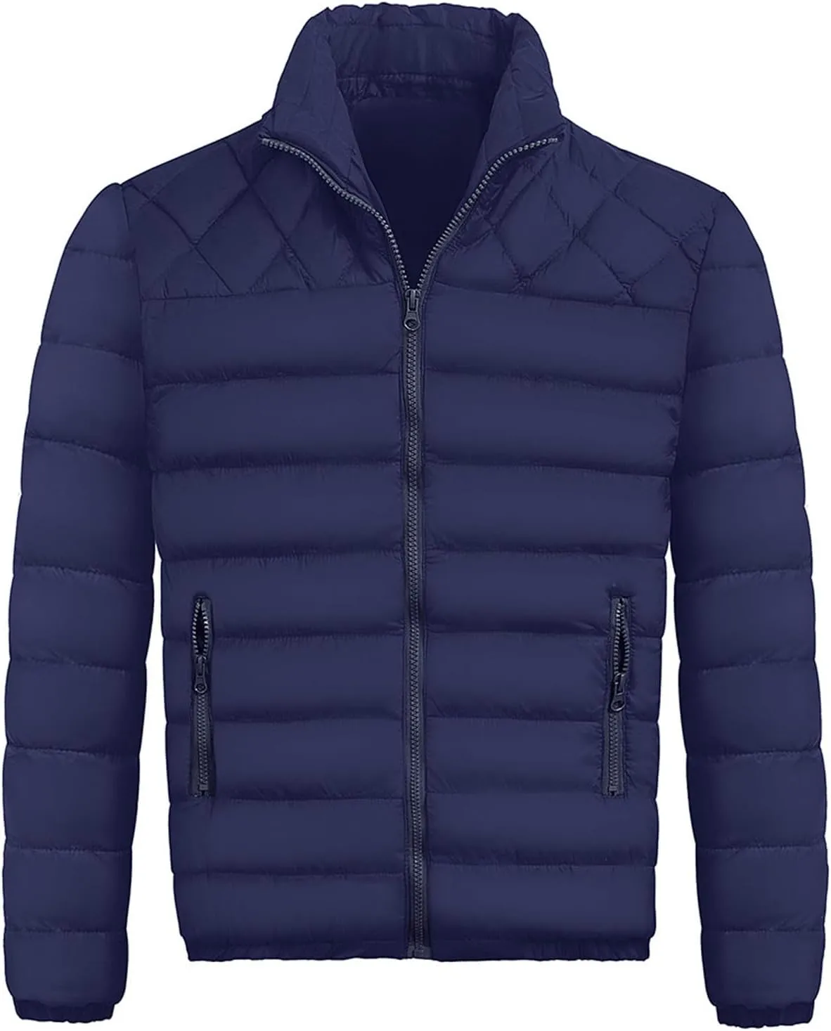Men'S Down Jackets & Coats Zip Up With Hood Heated Plain Winter Jackets Thick Thermal Windproof Outwear