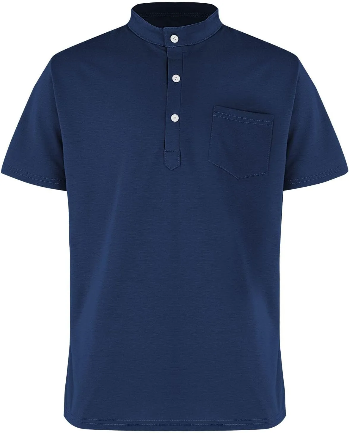 Men's Golf Polo Shirt Short Sleeve Moisture Wicking Shirts Button Lapel Collared Strech Pullover Gym Workout Shirts