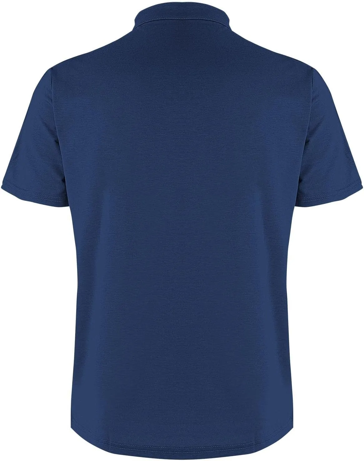 Men's Golf Polo Shirt Short Sleeve Moisture Wicking Shirts Button Lapel Collared Strech Pullover Gym Workout Shirts