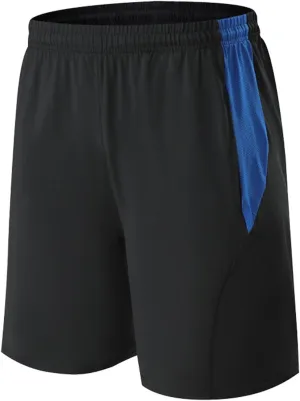 Mens Gym Shorts 5 Inch Patchwork Graphic Short Pants Quick Dry Running Shorts Workout Athletic Gear Men Big and Tall