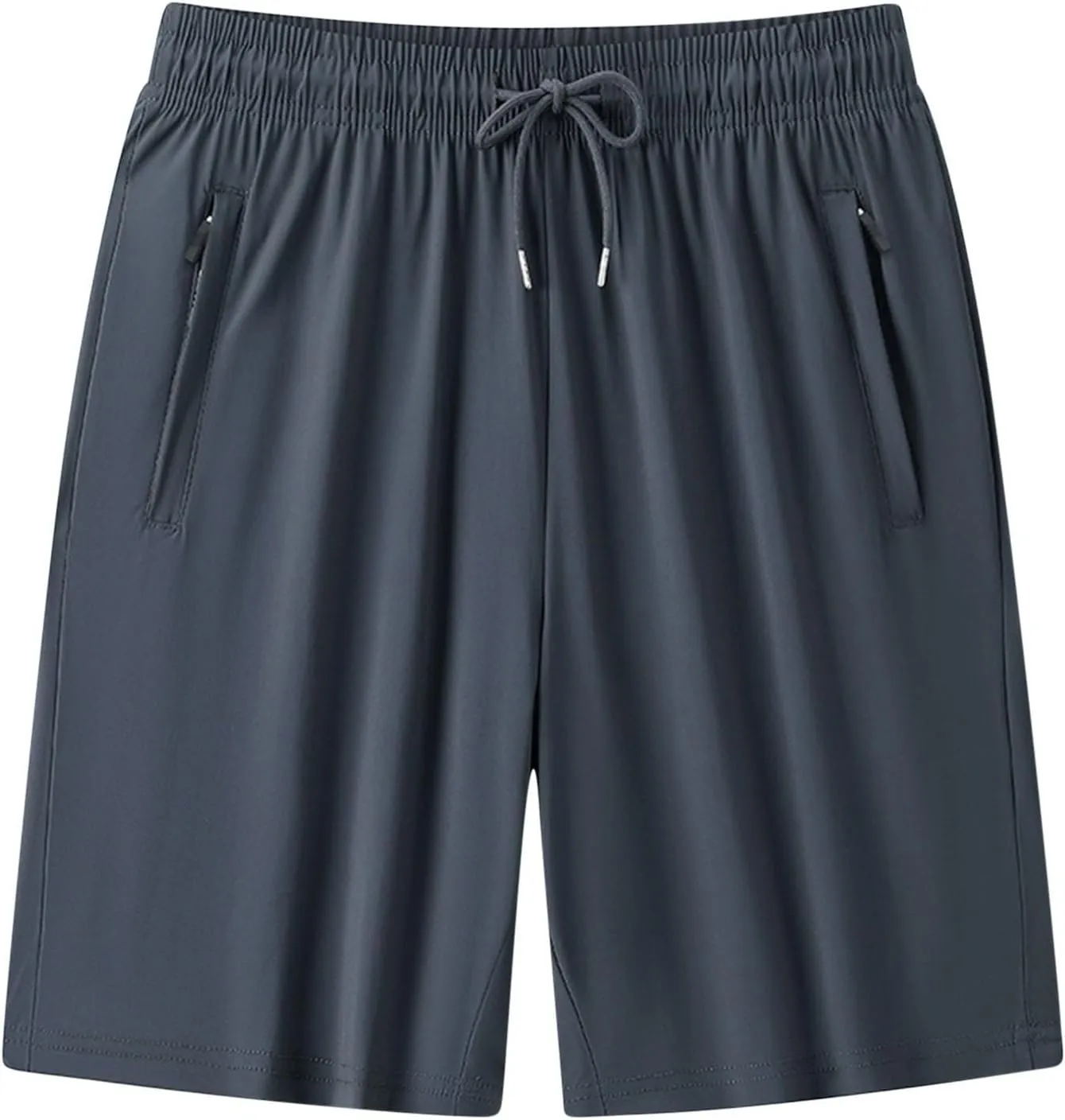 Mens Gym Shorts with Zipper Pockets Quick Dry Running Athletic Workout Gear Big & Tall Active Wear Sports and Outdoors
