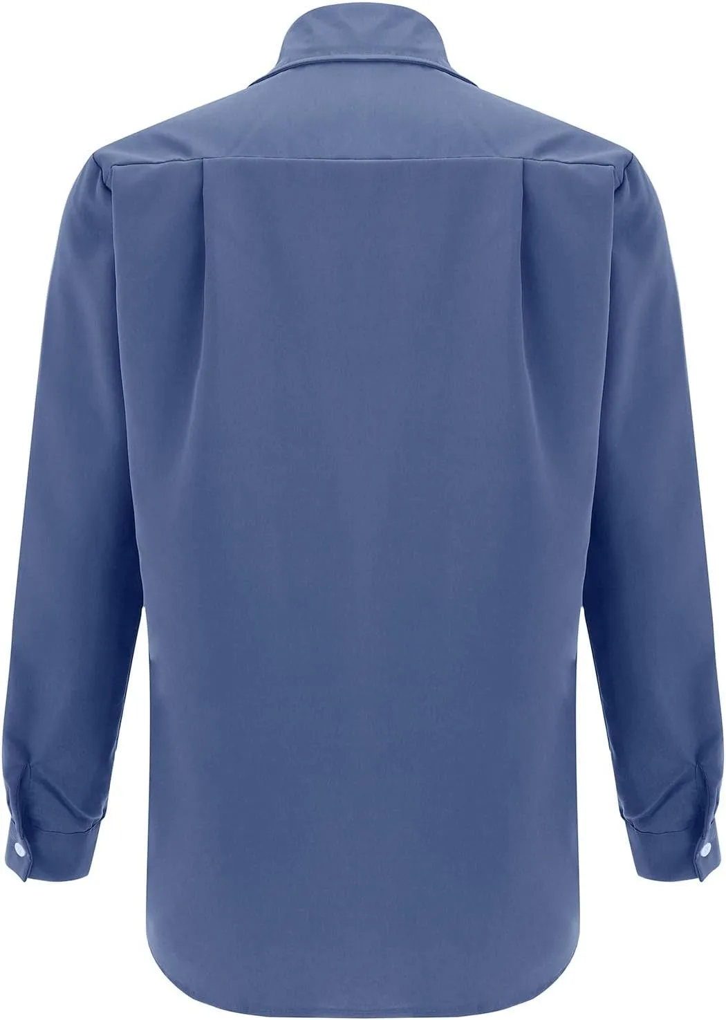 Men's Hiking Fishing Shirts Tactical Cargo Shirt Travel Work Long Sleeve Shirts for Men Quick Dry Chambray Tops