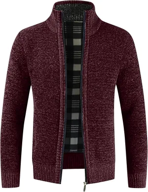 Mens Jackets Autumn and Winter Men's Fashion Loose Cardigan Warm Lapel Hooded Jacket Sweater Jackets