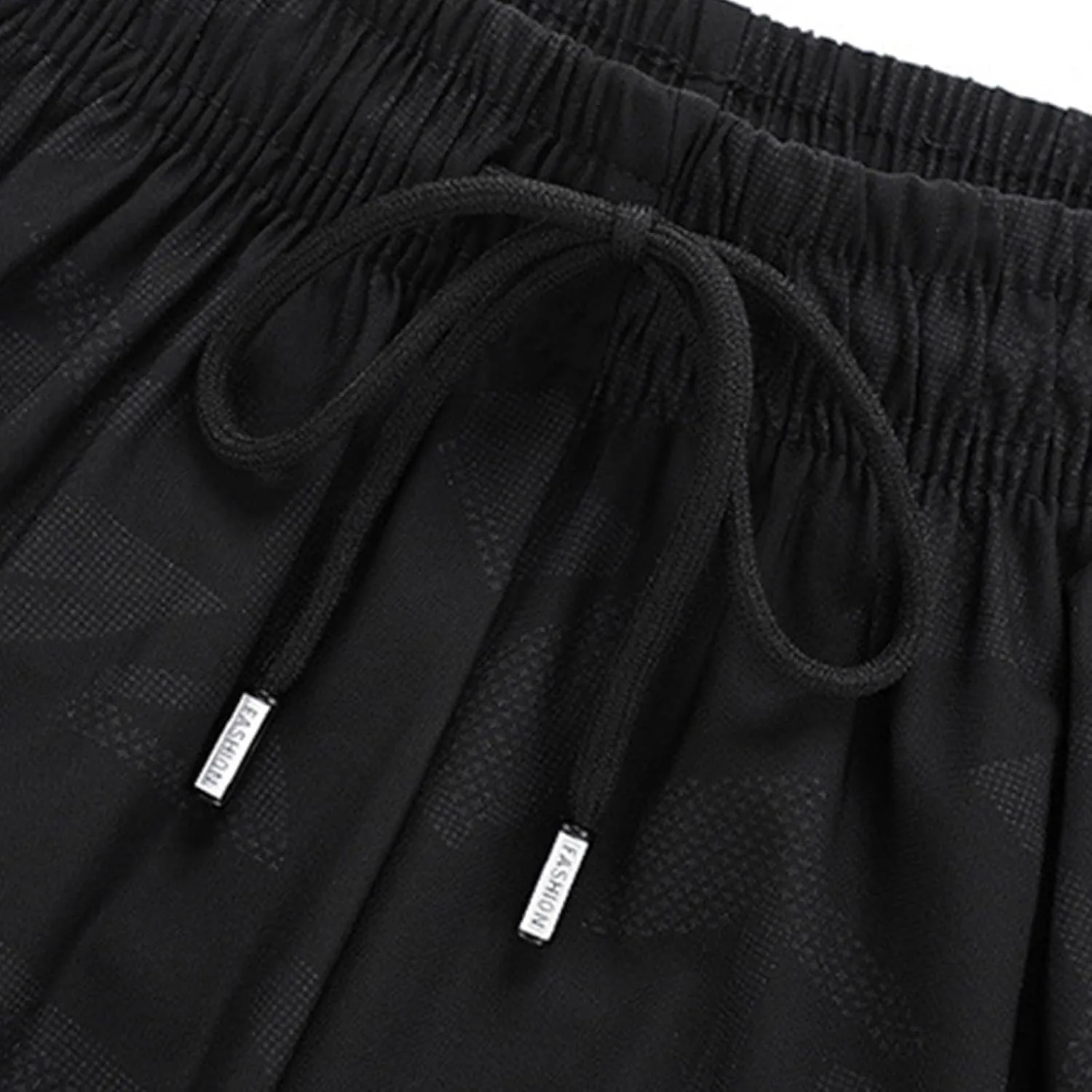 Mens Quick Dry Athletic Shorts with Zipper Pockets Graphic Print Stretch Active Workout Running Sports Training Gear