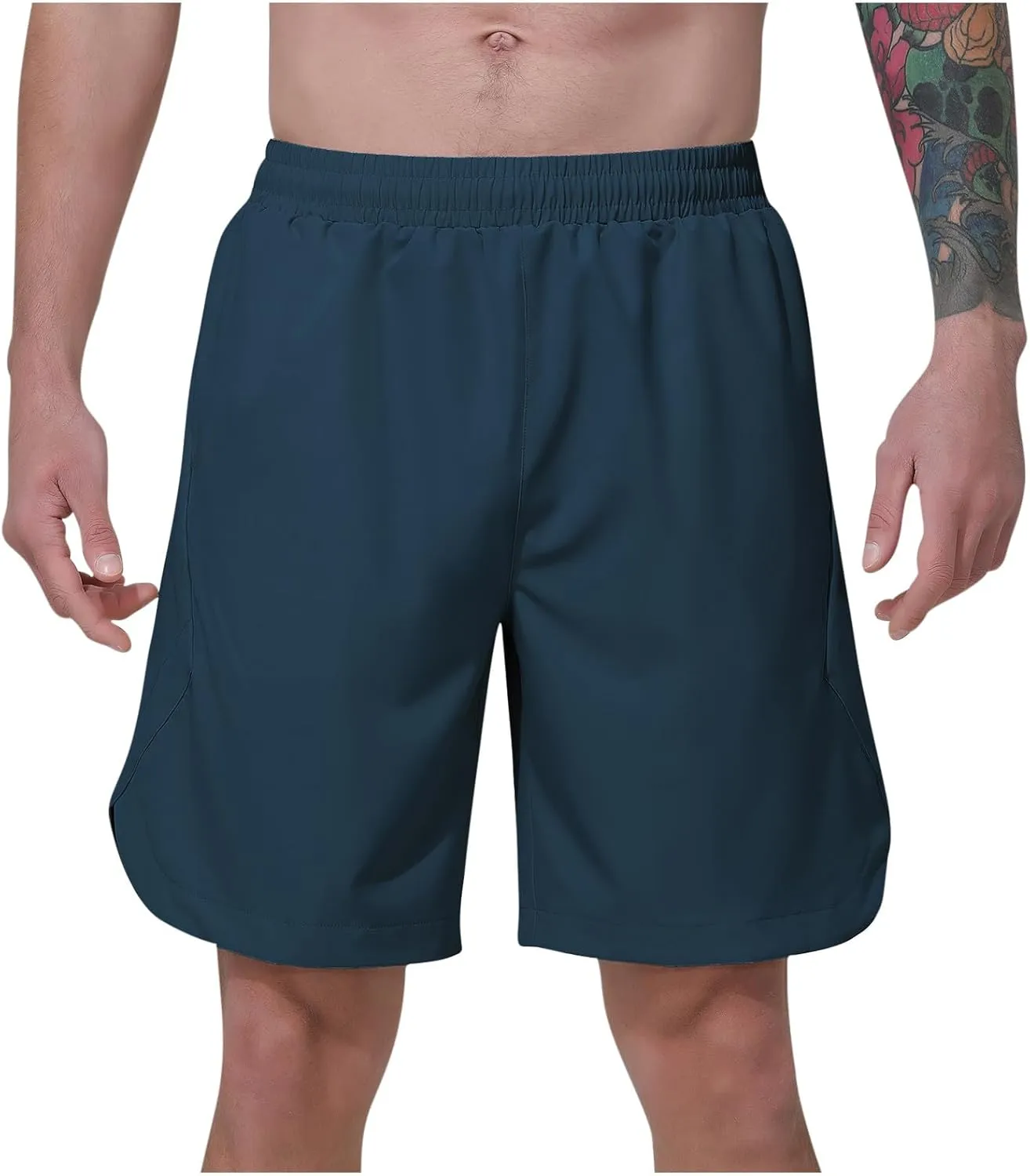 Men's Quick Dry Hiking Shorts Lightweight Running Gym Outdoor Active Shorts with Pockets Basketball Athletic Shorts