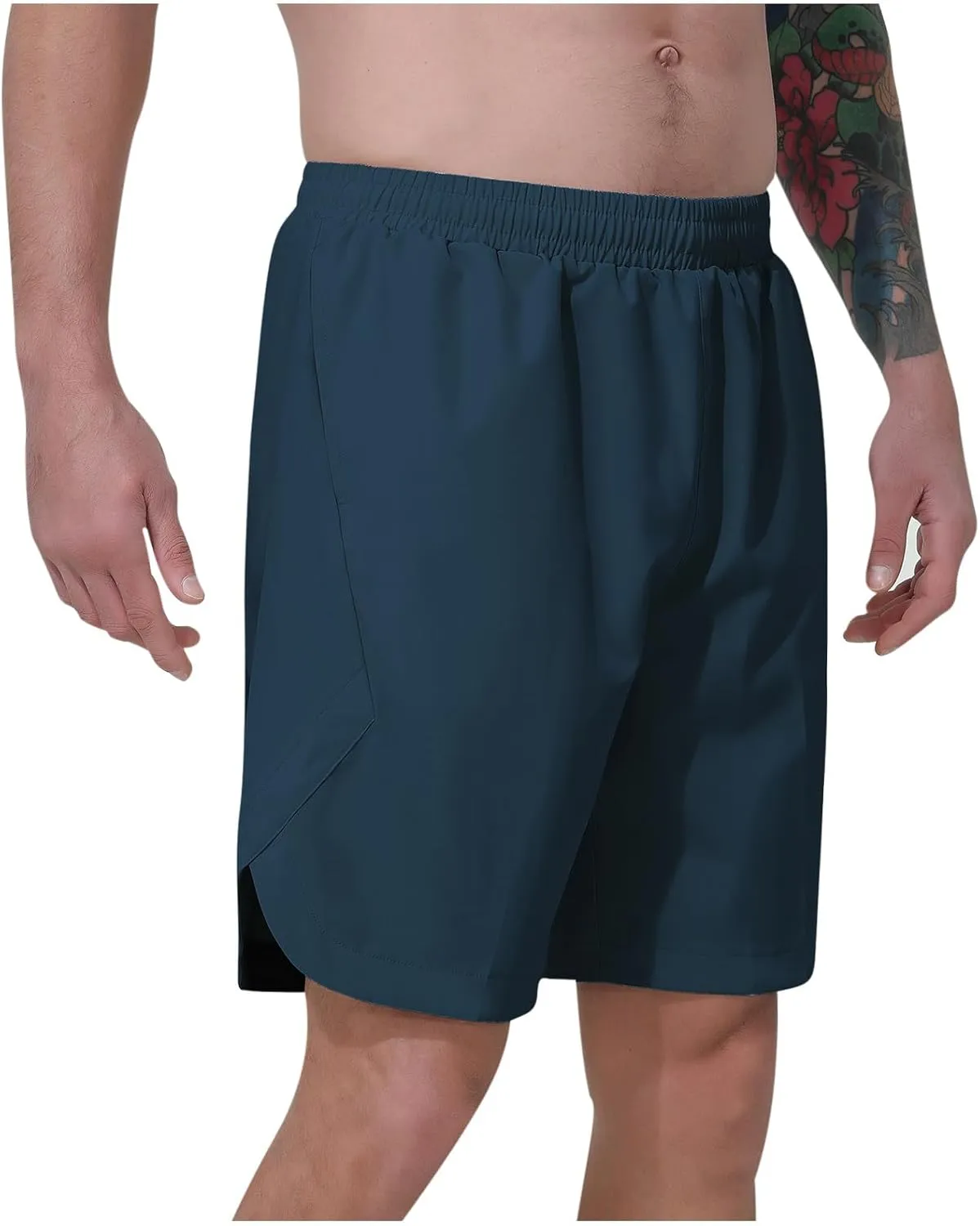 Men's Quick Dry Hiking Shorts Lightweight Running Gym Outdoor Active Shorts with Pockets Basketball Athletic Shorts